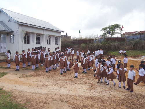 schoolyard at Khasi school