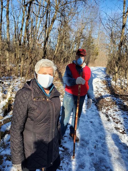 A community walk in Baker Woods